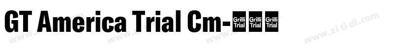 GT America Trial Cm字体转换